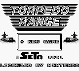 Torpedo Range title screen for GameBoy
